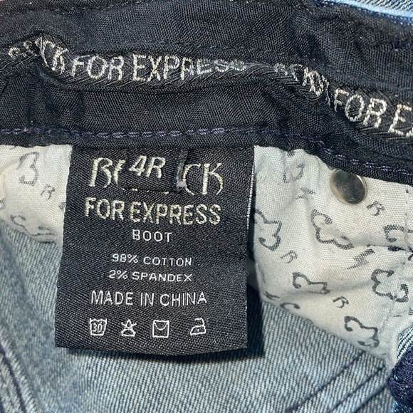 Re-rock for Express size 4 regular boot cut jeans - Picture 16 of 17